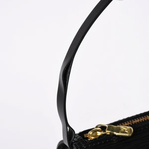 Very Good Condition LOUIS VUITTON Epi Souflo Handbag Shoulder Bag Semi-Shoulder Bag Epi Leather M52222 Black Used 4a006061