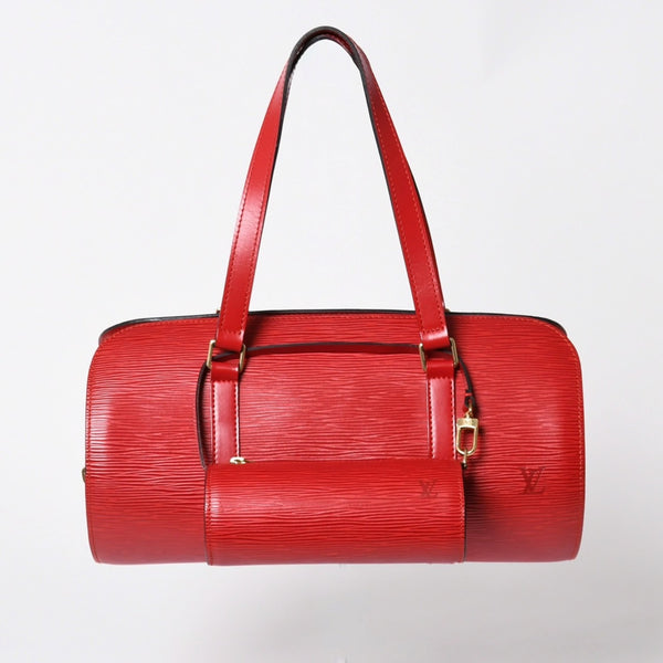 極美品 LOUIS VUITTON ルイヴィトン ハンドバッグ トートバッグ M52227 エピ スフロ レッド ゴールド金具 中古 4a006097