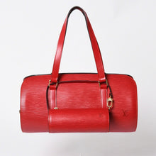 Load the image into the gallery viewer. 極美品 LOUIS VUITTON ルイヴィトン ハンドバッグ トートバッグ M52227 エピ スフロ レッド ゴールド金具 中古 4a006097