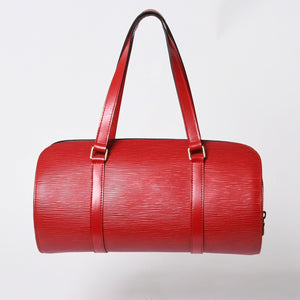 極美品 LOUIS VUITTON ルイヴィトン ハンドバッグ トートバッグ M52227 エピ スフロ レッド ゴールド金具 中古 4a006097