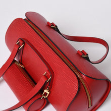 Load the image into the gallery viewer. 極美品 LOUIS VUITTON ルイヴィトン ハンドバッグ トートバッグ M52227 エピ スフロ レッド ゴールド金具 中古 4a006097