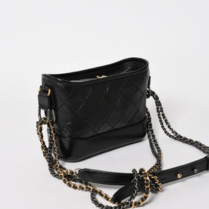 CHANEL シャネル ガブリエル ドゥ ショルダーバッグ チェーンショルダーバッグ レザーショルダーバッグ 26番台 ブラック ゴールド金具 美品 中古 4a005779
