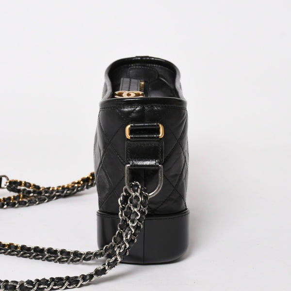 CHANEL シャネル ガブリエル ドゥ ショルダーバッグ チェーンショルダーバッグ レザーショルダーバッグ 26番台 ブラック ゴールド金具 美品 中古 4a005779
