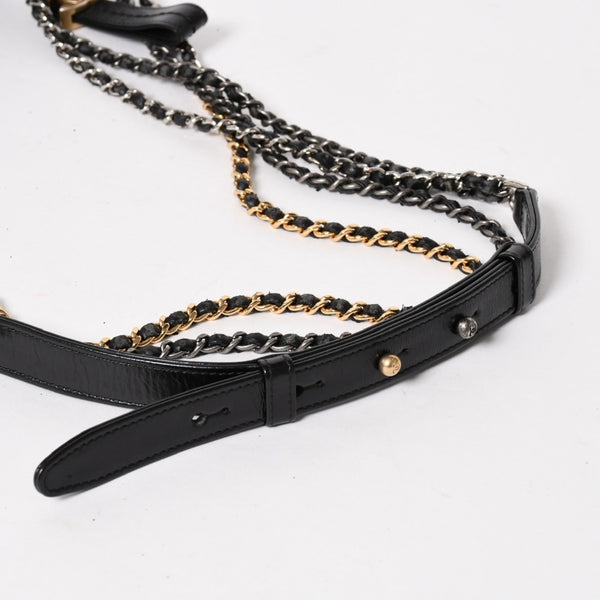CHANEL シャネル ガブリエル ドゥ ショルダーバッグ チェーンショルダーバッグ レザーショルダーバッグ 26番台 ブラック ゴールド金具 美品 中古 4a005779