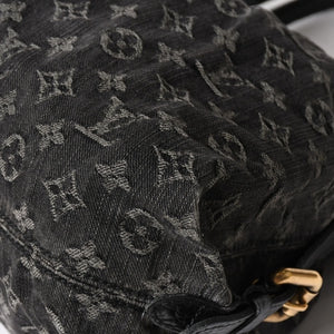 LOUIS VUITTON ルイヴィトン ネオカヴィ MM 2WAYバッグ M95351 モノグラム デニム ブラック ゴールド金具 美品 中古 4a005958