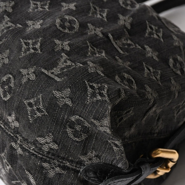 LOUIS VUITTON ルイヴィトン ネオカヴィ MM 2WAYバッグ M95351 モノグラム デニム ブラック ゴールド金具 美品 中古 4a005958