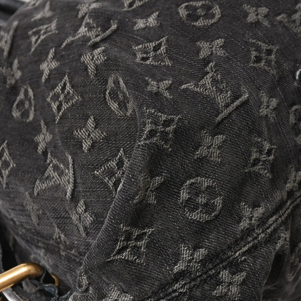 LOUIS VUITTON ルイヴィトン ネオカヴィ MM 2WAYバッグ M95351 モノグラム デニム ブラック ゴールド金具 美品 中古 4a005958