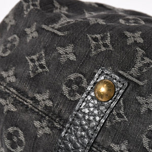LOUIS VUITTON ルイヴィトン ネオカヴィ MM 2WAYバッグ M95351 モノグラム デニム ブラック ゴールド金具 美品 中古 4a005958