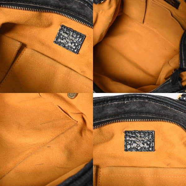 LOUIS VUITTON ルイヴィトン ネオカヴィ MM 2WAYバッグ M95351 モノグラム デニム ブラック ゴールド金具 美品 中古 4a005958