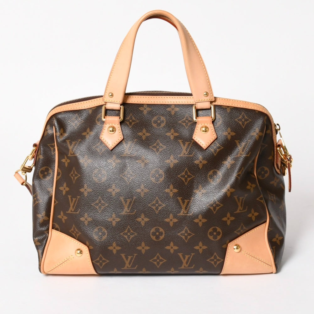 極美品 LOUIS VUITTON ルイヴィトン レティーロ PM モノグラム M40325 2WAYバッグ ブラウン ゴールド金具 中古 4a005892