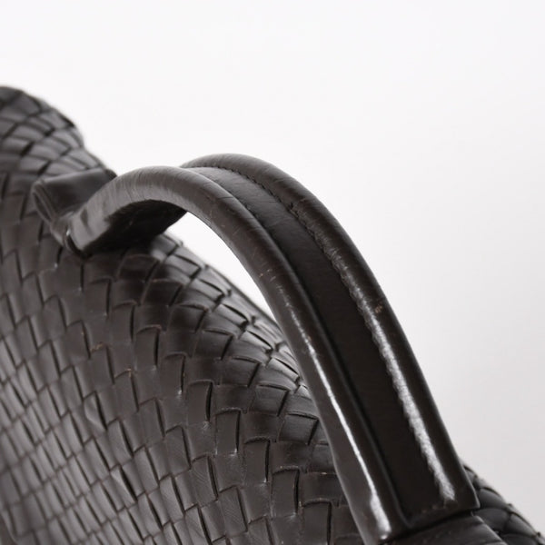 BOTTEGA VENETA ボッテガヴェネタ イントレチャート ブリーフケース ビジネスバッグ ブラウン レザー 美品 中古 4a005821