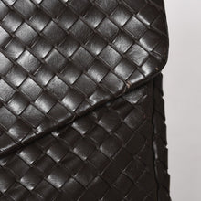 画像をギャラリービューアに読み込む, BOTTEGA VENETA ボッテガヴェネタ イントレチャート ブリーフケース ビジネスバッグ ブラウン レザー 美品 中古 4a005821