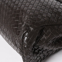 画像をギャラリービューアに読み込む, BOTTEGA VENETA ボッテガヴェネタ イントレチャート ブリーフケース ビジネスバッグ ブラウン レザー 美品 中古 4a005821