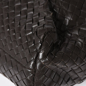 BOTTEGA VENETA ボッテガヴェネタ イントレチャート ブリーフケース ビジネスバッグ ブラウン レザー 美品 中古 4a005821
