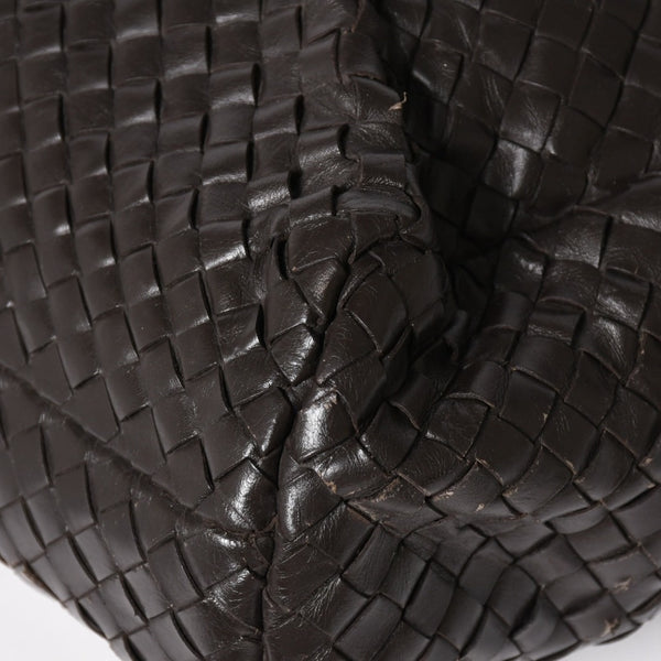 BOTTEGA VENETA ボッテガヴェネタ イントレチャート ブリーフケース ビジネスバッグ ブラウン レザー 美品 中古 4a005821