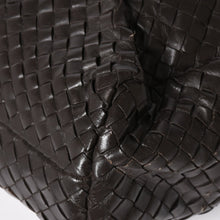 画像をギャラリービューアに読み込む, BOTTEGA VENETA ボッテガヴェネタ イントレチャート ブリーフケース ビジネスバッグ ブラウン レザー 美品 中古 4a005821