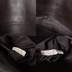 BOTTEGA VENETA ボッテガヴェネタ イントレチャート ブリーフケース ビジネスバッグ ブラウン レザー 美品 中古 4a005821