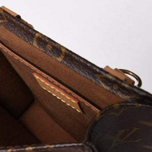 Like new LOUIS VUITTON Petit Sac Pla 2WAY bag M69442 Monogram Brown Gold hardware Old model Used 4a005907