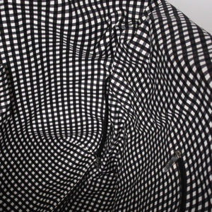 Very Good Condition CHANEL Cruise Line Gingham Check Tote Bag Boston Bag White Black 14th Series Coco Mark Silver Hardware Used 4a005934