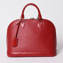 画像をギャラリービューアに読み込む, 極美品 LOUIS VUITTON ルイヴィトン ハンドバッグ エピ アルマPM M4058E エピレザー バッグ シルバー金具 レッド 中古 4a006105