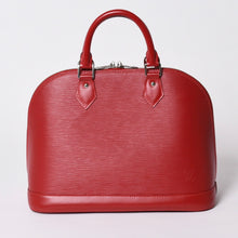 画像をギャラリービューアに読み込む, 極美品 LOUIS VUITTON ルイヴィトン ハンドバッグ エピ アルマPM M4058E エピレザー バッグ シルバー金具 レッド 中古 4a006105