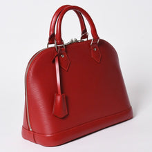 画像をギャラリービューアに読み込む, 極美品 LOUIS VUITTON ルイヴィトン ハンドバッグ エピ アルマPM M4058E エピレザー バッグ シルバー金具 レッド 中古 4a006105