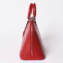 画像をギャラリービューアに読み込む, 極美品 LOUIS VUITTON ルイヴィトン ハンドバッグ エピ アルマPM M4058E エピレザー バッグ シルバー金具 レッド 中古 4a006105