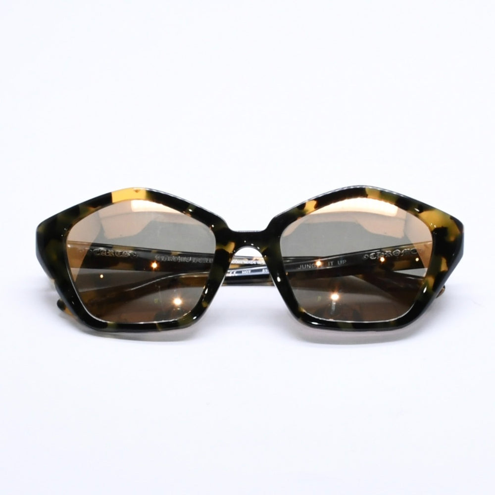極美品 CHROME HEARTS クロムハーツ サングラス アイウェア JUNGLE IT UP ジャングル イット アップ サイズ51◻︎21 137 ブラック イエロー 中古 4a005946
