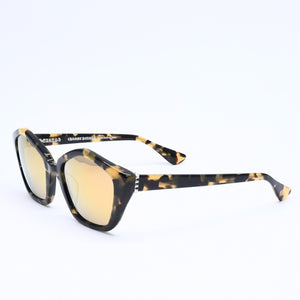極美品 CHROME HEARTS クロムハーツ サングラス アイウェア JUNGLE IT UP ジャングル イット アップ サイズ51◻︎21 137 ブラック イエロー 中古 4a005946