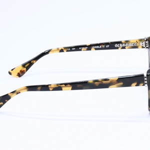 極美品 CHROME HEARTS クロムハーツ サングラス アイウェア JUNGLE IT UP ジャングル イット アップ サイズ51◻︎21 137 ブラック イエロー 中古 4a005946