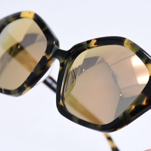 極美品 CHROME HEARTS クロムハーツ サングラス アイウェア JUNGLE IT UP ジャングル イット アップ サイズ51◻︎21 137 ブラック イエロー 中古 4a005946