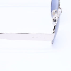 CHANEL シャネル サングラス アイウェア シルバー金具 パープルレンズ 06933 45002 シルバー金具 美品 中古 4a005909