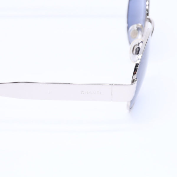 CHANEL シャネル サングラス アイウェア シルバー金具 パープルレンズ 06933 45002 シルバー金具 美品 中古 4a005909
