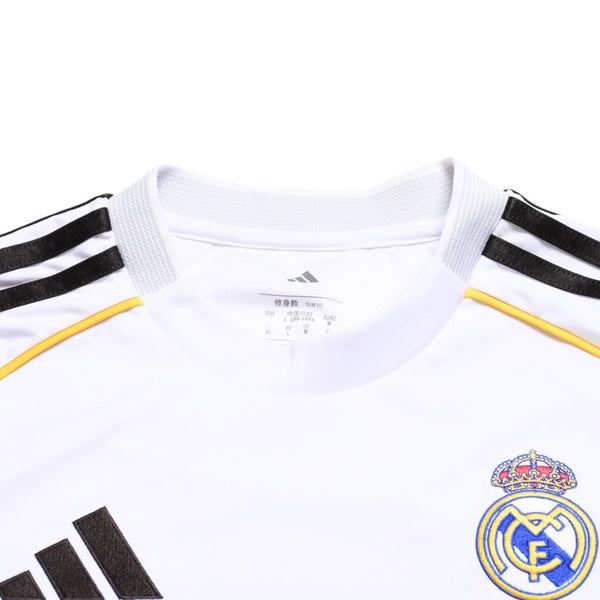 極美品 ADIDAS アディダス レアルマドリード ホームユニフォーム JJ1931 2025-2026シリーズ ベルナベウ ホワイト ゴールド ライトグレー Lサイズ 中古 4a005956