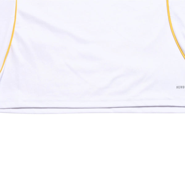 極美品 ADIDAS アディダス レアルマドリード ホームユニフォーム JJ1931 2025-2026シリーズ ベルナベウ ホワイト ゴールド ライトグレー Lサイズ 中古 4a005956