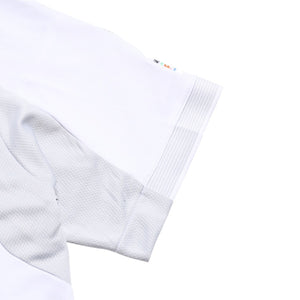 極美品 ADIDAS アディダス レアルマドリード ホームユニフォーム JJ1931 2025-2026シリーズ ベルナベウ ホワイト ゴールド ライトグレー Lサイズ 中古 4a005956