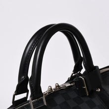 画像をギャラリービューアに読み込む, 新品同様 LOUIS VUITTON ルイヴィトン キーポル バンドリエール55 ボストンバッグ N41413 ダミエ グラフィット ブラック 中古 4a006108
