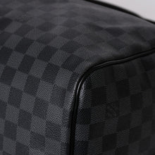 画像をギャラリービューアに読み込む, 新品同様 LOUIS VUITTON ルイヴィトン キーポル バンドリエール55 ボストンバッグ N41413 ダミエ グラフィット ブラック 中古 4a006108