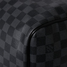 画像をギャラリービューアに読み込む, 新品同様 LOUIS VUITTON ルイヴィトン キーポル バンドリエール55 ボストンバッグ N41413 ダミエ グラフィット ブラック 中古 4a006108