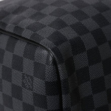 画像をギャラリービューアに読み込む, 新品同様 LOUIS VUITTON ルイヴィトン キーポル バンドリエール55 ボストンバッグ N41413 ダミエ グラフィット ブラック 中古 4a006108