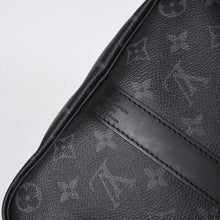 画像をギャラリービューアに読み込む, 極美品 LOUIS VUITTON ルイヴィトン キーポルバンドリエール45 M40569 モノグラムエクリプスキャンバス ブラック レザー 中古 4a006072