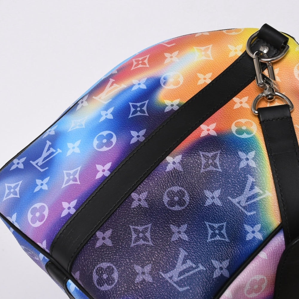 新品同様品 LOUIS VUITTON ルイヴィトン キーポルバンドリエール50 M45942 ボストンバッグ モノグラムサンセット シルバー金具 中古 4a005910