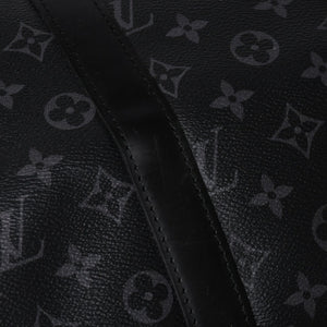 Very good condition LOUIS VUITTON Keepall Bandouliere 45 M40569 Monogram Eclipse Canvas Black Leather Used 4a006072