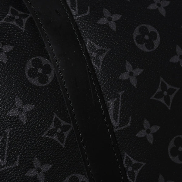 Very good condition LOUIS VUITTON Keepall Bandouliere 45 M40569 Monogram Eclipse Canvas Black Leather Used 4a006072