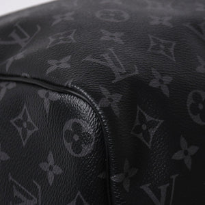 Very good condition LOUIS VUITTON Keepall Bandouliere 45 M40569 Monogram Eclipse Canvas Black Leather Used 4a006072