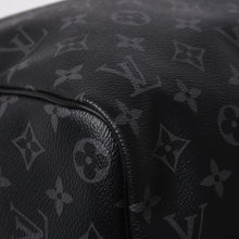 画像をギャラリービューアに読み込む, 極美品 LOUIS VUITTON ルイヴィトン キーポルバンドリエール45 M40569 モノグラムエクリプスキャンバス ブラック レザー 中古 4a006072