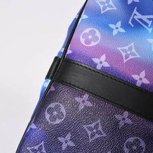 新品同様品 LOUIS VUITTON ルイヴィトン キーポルバンドリエール50 M45942 ボストンバッグ モノグラムサンセット シルバー金具 中古 4a005910