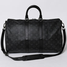 画像をギャラリービューアに読み込む, 極美品 LOUIS VUITTON ルイヴィトン キーポルバンドリエール45 M40569 モノグラムエクリプスキャンバス ブラック レザー 中古 4a006072