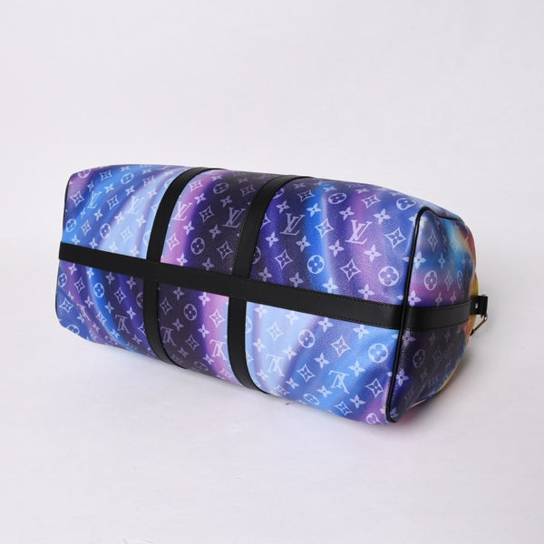 新品同様品 LOUIS VUITTON ルイヴィトン キーポルバンドリエール50 M45942 ボストンバッグ モノグラムサンセット シルバー金具 中古 4a005910