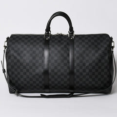 新品同様品 LOUIS VUITTON ルイヴィトン キーポルバンドリエール55 ボストンバッグ N41413 ダミエグラフィット ブラック 中古 4a006086